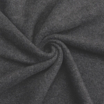 Charcoal Gray Solid Anti-Pill Fleece Fabric